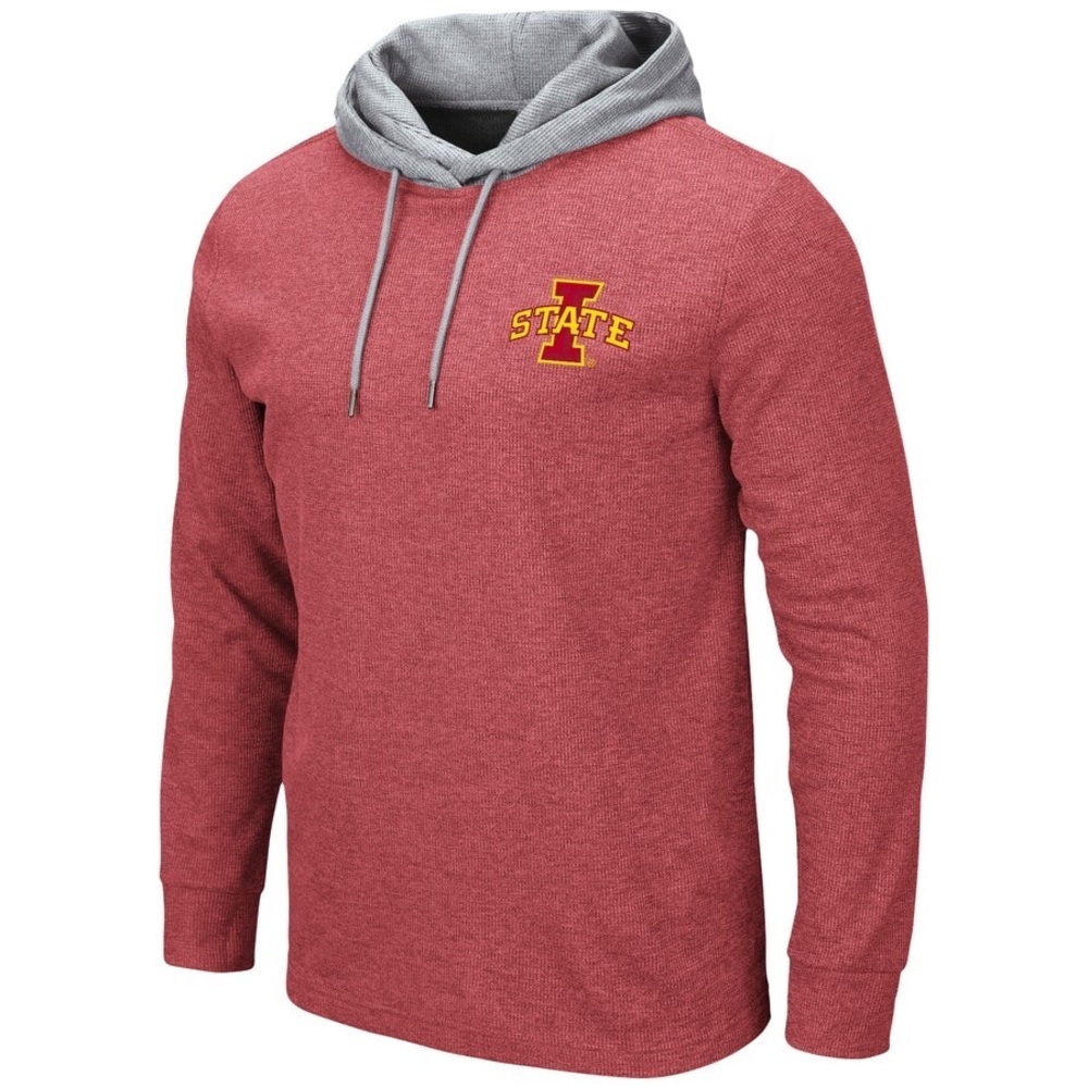 Colosseum Iowa State Cyclones Long Sleeve Hooded Thermal | Large | Cardinal